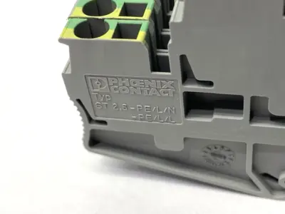 USED PHOENIX CONTACT MULTI-LEVEL TERMINAL BLOCK ST 2,5-PE/L/N LOT OF 10