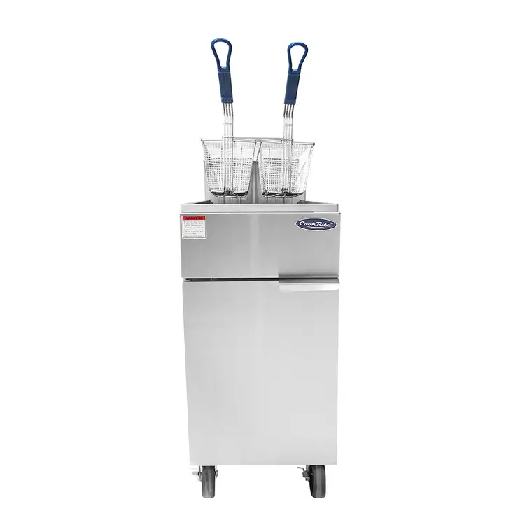 New | in-Stock Atosa New Atosa ATFS-50 — 50 LB Deep Fryer LP Gas 120,000 BTU Cookers / Coolers / Fryers Illinois US | Falcon Restaurant Supply #1373550