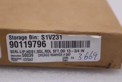 CR (SKF) Radial Shaft Seal 1225247 NEW IN BOX STOCK (FIVE AVAILABLE) 1456B