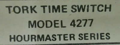 NEW TORK 4277 TIME SWITCH HOURMASTER SERIES