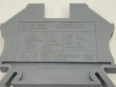 Used Morsettitalia Euro 2.5 Terminal Block 5mm Gray LOT OF 20 Terminal Blocks Michigan US | Maverick Industrial Sales #1394951