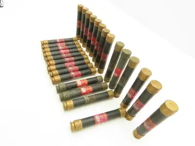 Bussman Fusetron Dual-Element Time Delay Fuses 600V 3.2A 2A 1.25A Mix Lot of 27