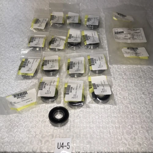 **New 802-124  Rubber Sealed Ball Bearing, 15x35x11, 62D2RS # (Lot Of 16)!!