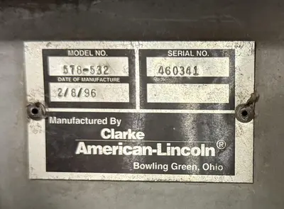 CLARKE AMERICAN-LINCOLN 578-532, 2260XP RIDING PROPANE SWEEPER