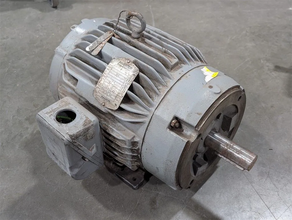 5HP Baldor IDNM3767T Inverter Drive Motor 230/460V 1760 RPM Frame 213TC Used