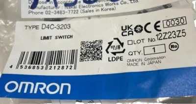 NEW OMRON D4C-3203 LIMIT SWITCH D4C3203