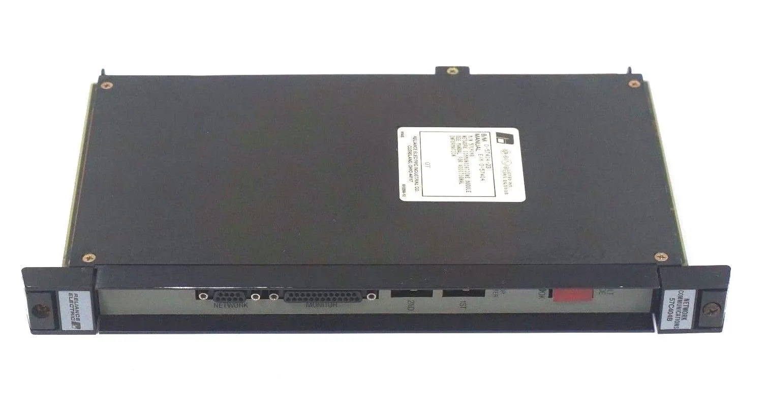 RELIANCE ELECTRIC 0-57404-2B NETWORK COMMUNICATION MODULE 0-57404, 57C404B