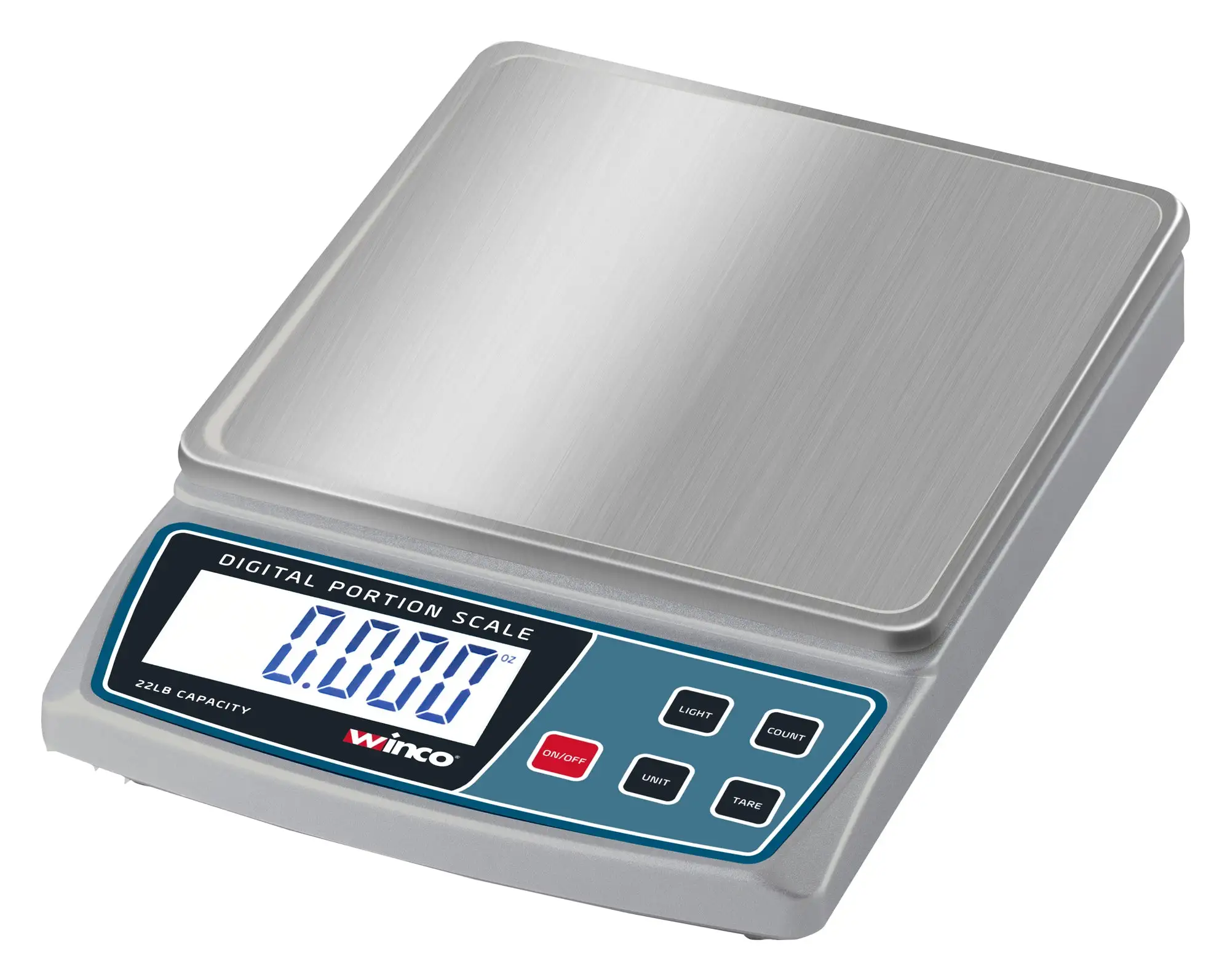 Portion Control Scale, Digital, 22 Lb, Batteries and AC Adaptor Included, NSF (3 Set)