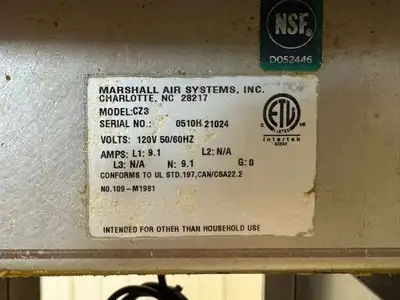 Used Marshall Used Marshall CZ3 Fryer Dump Station Warmer with Cart and Casters 120V Restaurant Equipment (Miscellaneous) Illinois US | Falcon Restaurant Supply #1375094