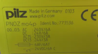 PILZ PNOZ mo4p SAFETY RELAY 773536 SAFETY MODULE 5B-3