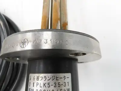 Nippon Stainless Immersion Tank Heater Element 5Kw 200V 3PH 12" Tubes 5" Flange