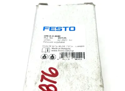 New | in-Stock Festo 197535 Air Pressure Regulators Michigan US | Maverick Industrial Sales #1418967