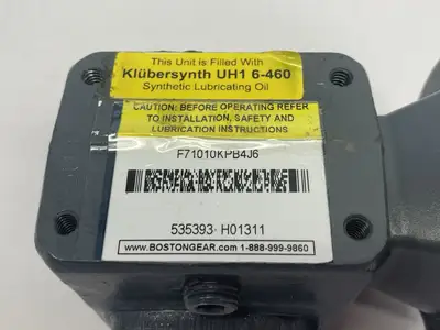 Used Boston Gear Worm Gear Right Angle Speed Reducer 0.44 HP 10:1 Ratio Speed Reducers Michigan US | Maverick Industrial Sales #1398455