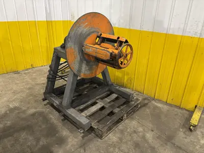 18" HYDRAULIC MOTORIZED COIL REEL UNCOILER: STOCK #23247