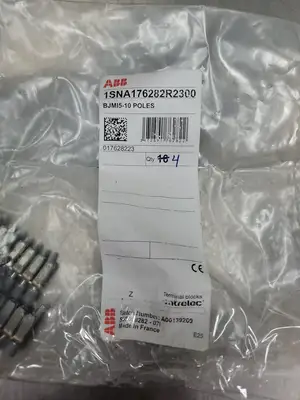ABB 1SNA176282R2300 BJMI5-10 POLES JUMPER TERMINAL, LOT OF 4. 4F-47/1