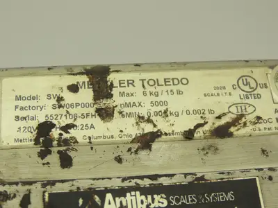 Mettler Toledo SW06P000 Digital Scale Pedestal & 9X9" Base 15lbs