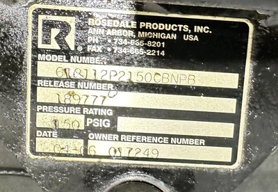 ROSS COOLANT FILTER/PUMP/HEAT EXCHANGER