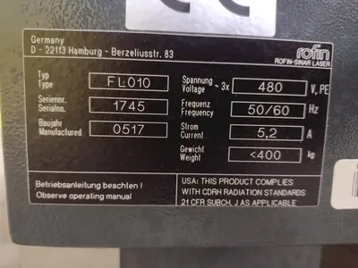 USED ROFIN FL 010