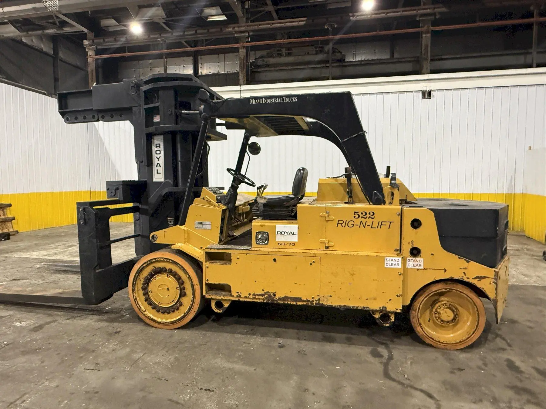 50,000/70,000 TON CAPACITY ROYAL MODEL #RNL-50/70 TELESCOPING FORKLIFT WITH HYD BOOM JIB: STOCK #23652