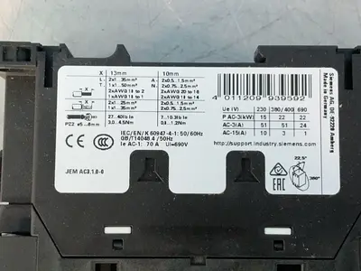 Used SIEMENS 3RT20361AC20 PLC Contactors Ohio US | HGR 24 #1312252