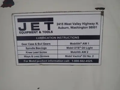 Used 1999 JET JTM-4VS Vertical Mills New York US | Martin's Woodworking Machinery #1407696