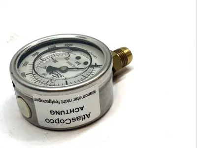 0414.0009 | SCA Schucker 0414.0009 SS Liquid Filled Pressure Gauge 0-350 PSI 2.5" 1/4 NPT - Used