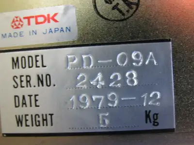 TDK PD-09A Power Supply PLC Card Rack Processor Controller