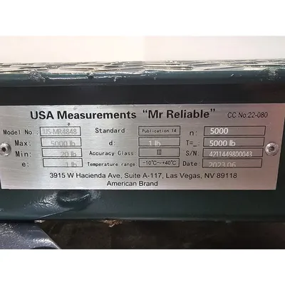 USED PRIME USA SCALES US-MR4848-5K