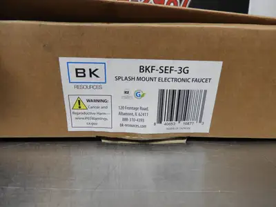 New | in-Stock BK-Resources New BK Resources BKHS-W-SS-1-P-G Hand Sink Wall Mount with Touchless Sensor Faucet Sinks Illinois US | Falcon Restaurant Supply #1376524
