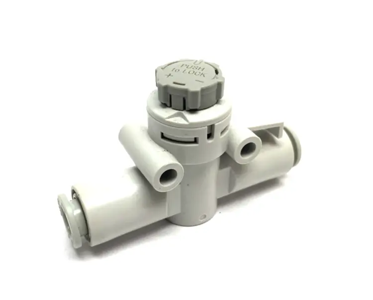 New | in-Stock SMC INLINE FLOW CONTROL FITTING 6MM TUBE Hoses | Maverick Industrial Sales #1104603