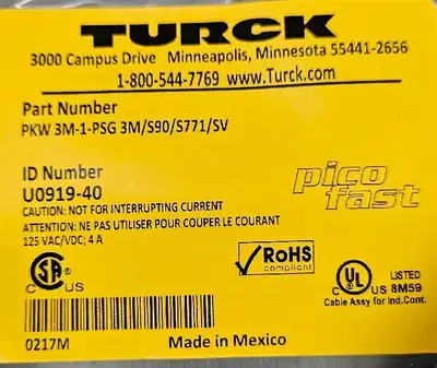 USED TURCK PKW 3M-1-PSG 3M/S90/S771/SV