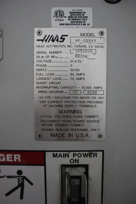 Used HAAS VF-2SSYT Vertical Machining Centers Minnesota US | Machinesused.com #1368711