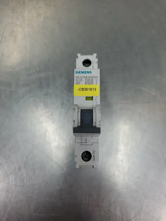 Used Siemens 5SJ4106-6HG40 Circuit Breaker, 1 Pole, 6A Circuit Breakers South Carolina US | Palmetto Automation #1155706