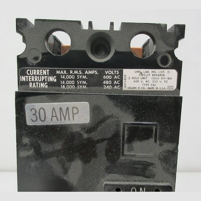 Square D FAL 30 Amp Breaker