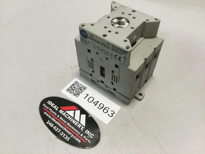 Used ALLEN BRADLEY 194E-E40-1753 SER B Relays & Switches Michigan US | Ideal Machinery #705984