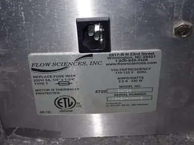 Used FLOW SCIENCES 4720 24X14 Blowers Ohio US | HGR 24 #754969