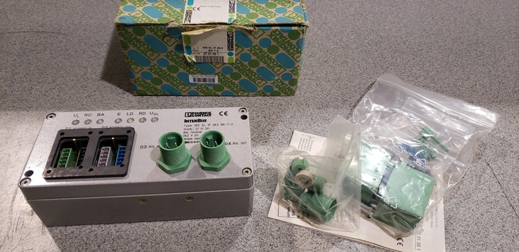 New | in-Stock PHOENIX CONTACT IBS-SL-IP-28.5-BK-T-2 PLC Input & Output Alabama US | Transamerican Equipment Company #711863