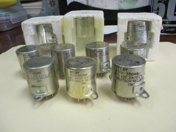 Used Deutsch Relays Inc 350C-35047, 350C-35048, 350C-35049 Tube Sockets Arizona US | ASSET CONVERSION SPECIALISTS, INC. #312530