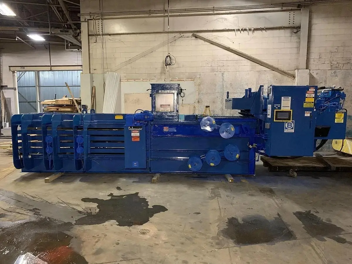 BALEMASTER HORITZONTAL AUTO TIE BALER 44100GL-10 TWIN 50 HP MOTORS 10" CYLINDER