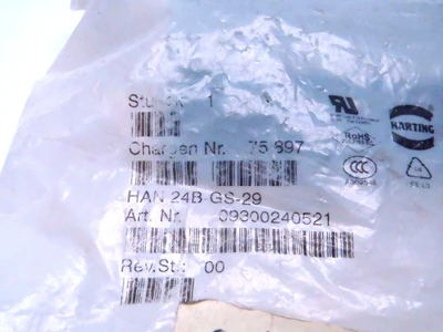 USED HARTING STANDARD INDUSTRIAL HOUSING HOOD