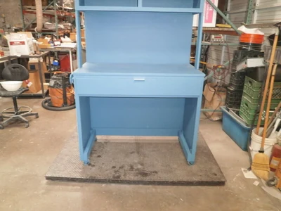 Custom Turquoise / Light Blue Design storage Workbench Design Furniture