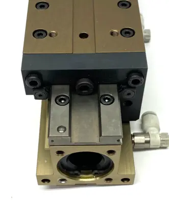 USED SCHUNK COMPACT LINEAR SLIDE PISTON ROD CYLINDER BACKLASH-FREE