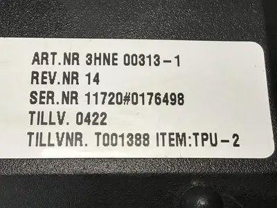 USED ABB 3HNE 00313-1
