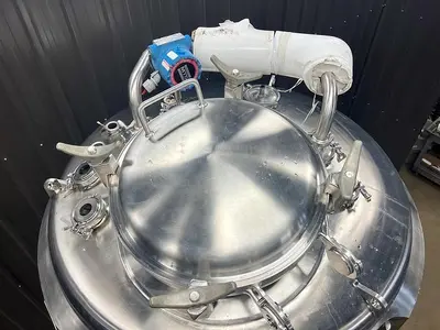 🔴 Heading to Auction May 27 - Used 550 Gallon Tank (Reactor), 316 Stainless Steel, Full Vacuum