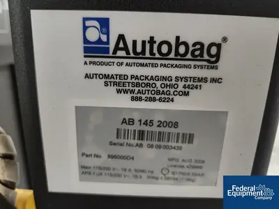 USED Automated Packaging Systems Autobag AB-145 bag filler and sealer