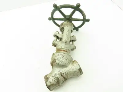 Edward F3626 Univalve Y-Pattern Manual Globe Valve 3/4" Socket F22 Steel 4200CWP