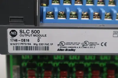 Allen Bradley 1746-OB16 Ser. D SLC 500 16-Point DC Output Module STOCK K-102-D