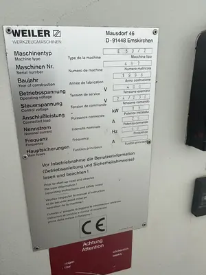 USED 1996 WEILER E50/2