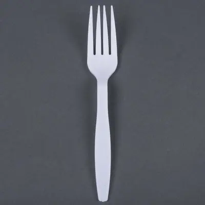 Heavy Weight  Plastic Fork -  AVAILABLE IN BLACK, WHITE, BEIGE OR CLEAR -1000 /