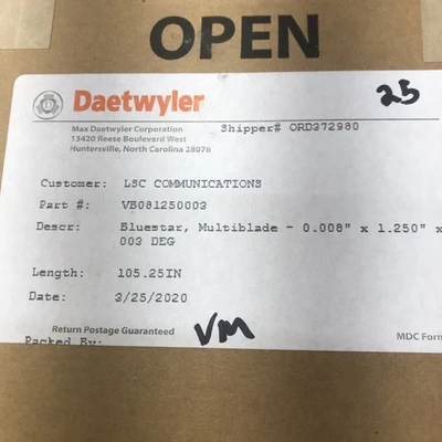 NEW DAETWYLER VB081250003